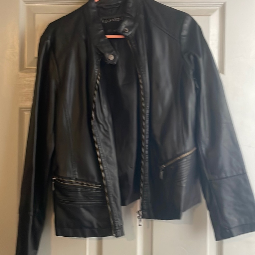 Leather jacket black